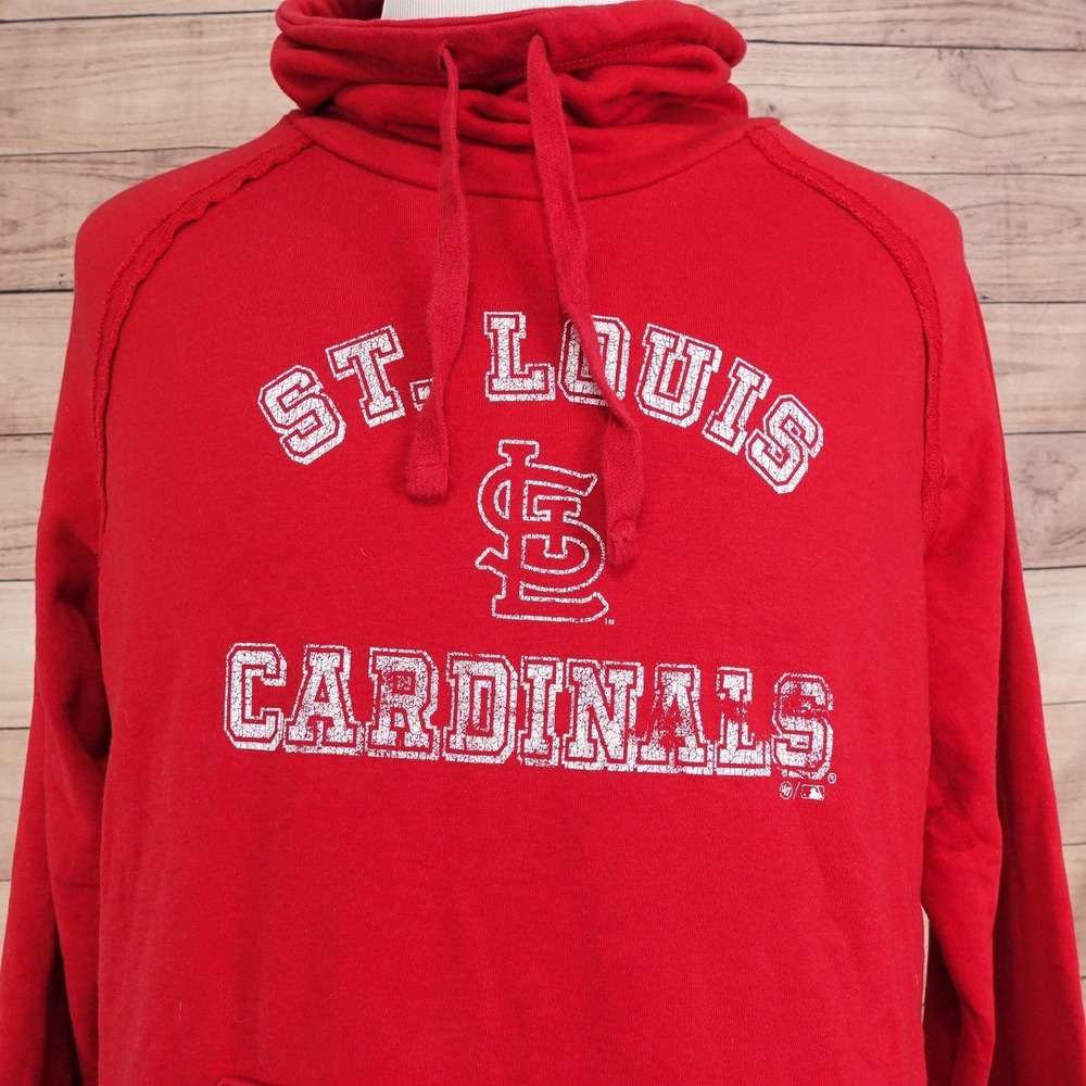St.‎ Louis Cardinals Sweatshirt XL Red MLB Baseball Funnel Neck '47 Brand